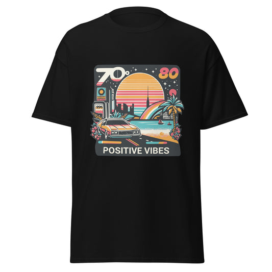 T-Shirt 70er 80er positive Vibes