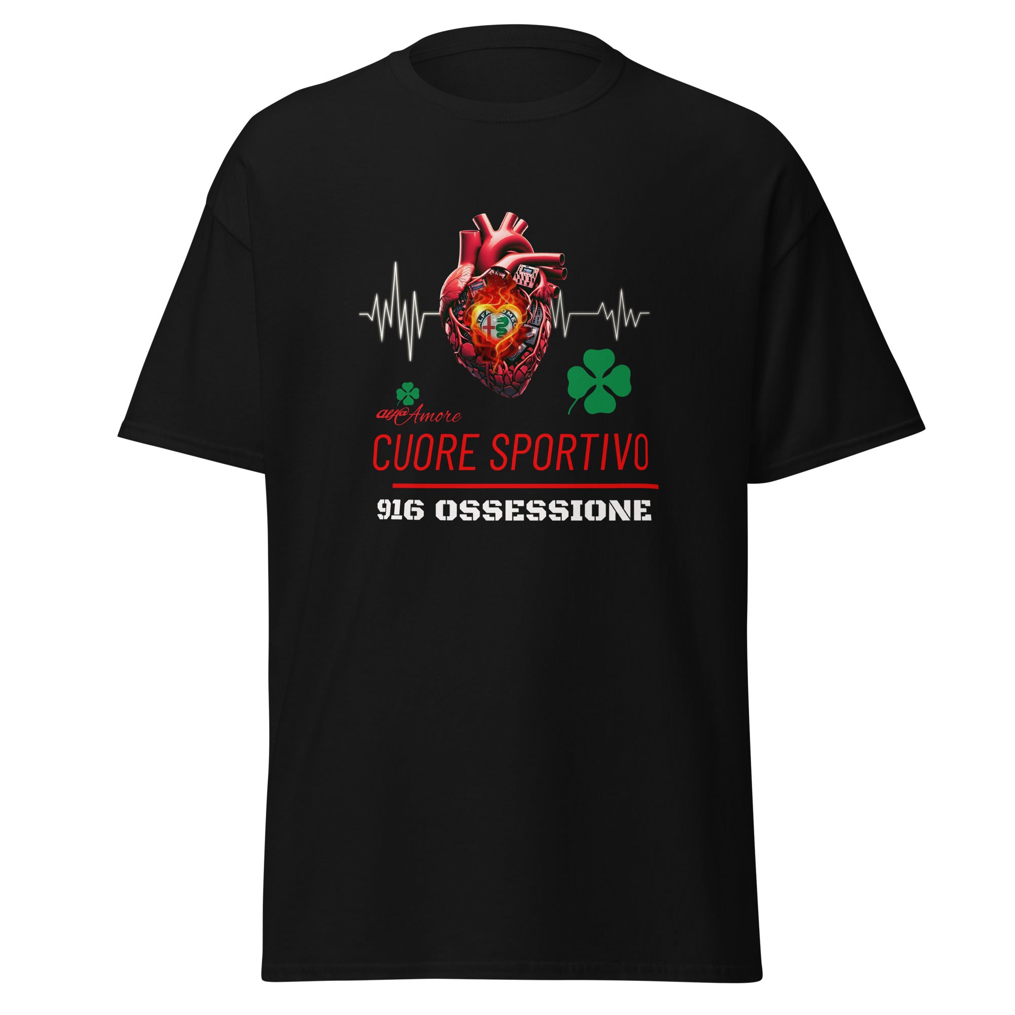 Unisex T-Shirt Cuore Sportivo 916 Ossessione