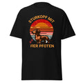 Unisex Dackel T-Shirt – Sturkopf mit vier Pfoten – Lustiges Geschenk für Hundebesitzer & Teckel Fans