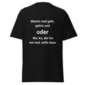 Unisex Bayerisches T-Shirt – Wenn’s ned geht & Wer ko, der ko – Lustiges Mundart Spruch Shirt