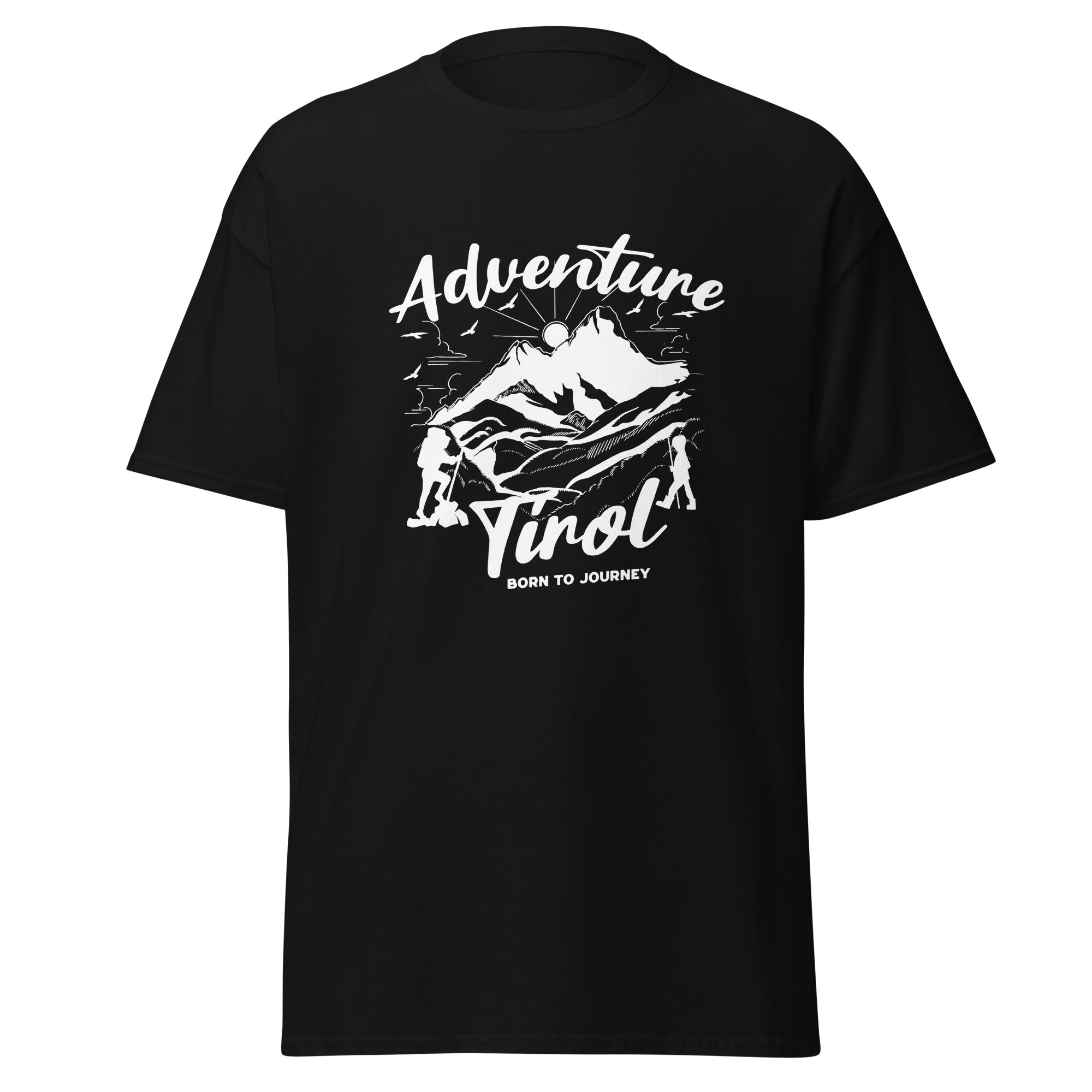 Unisex T-Shirt Adventure Tirol – Born to Journey Wander T-Shirt | Berge & Abenteuer Design
