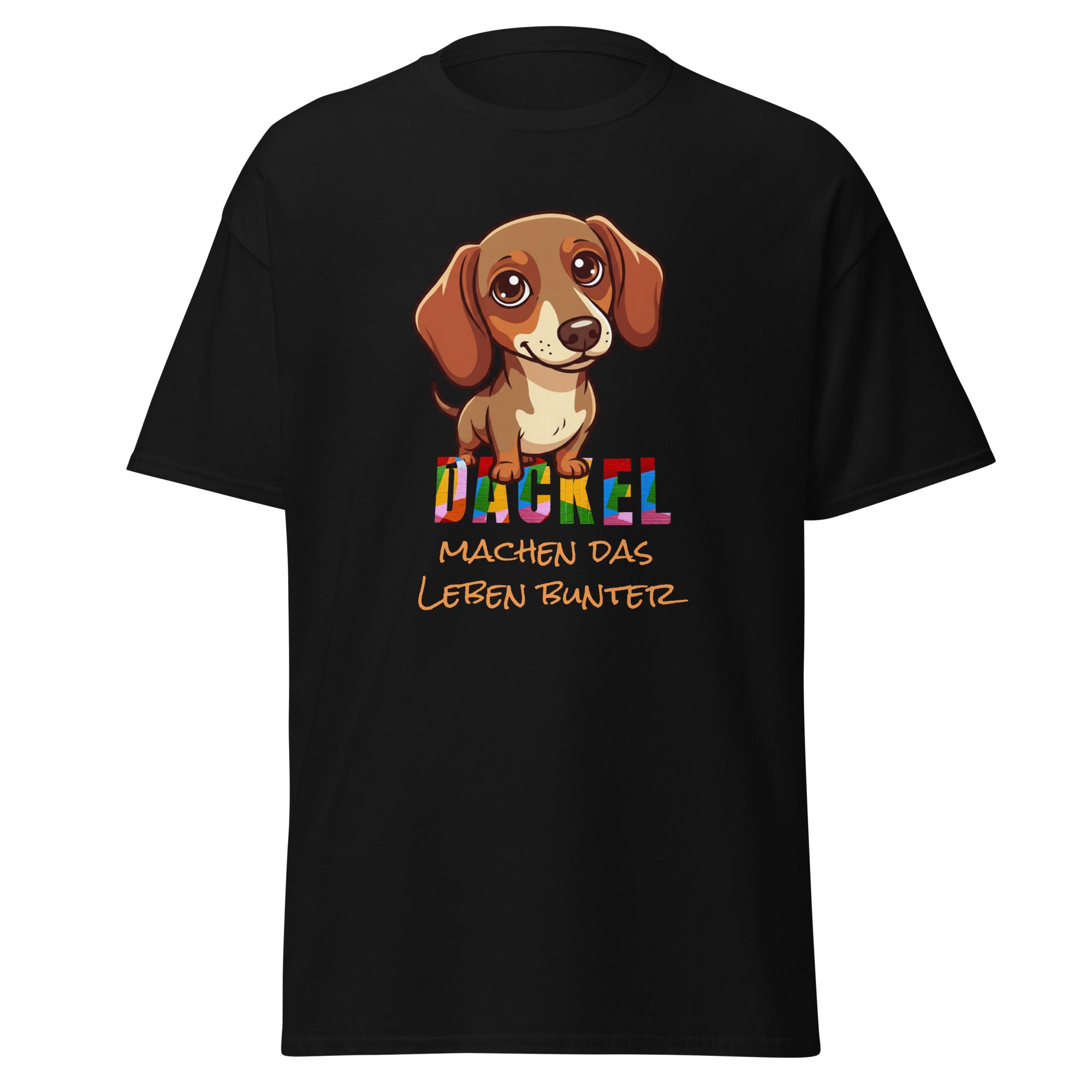 Unisex T-Shirt mit einem süßen kleinen Dackel