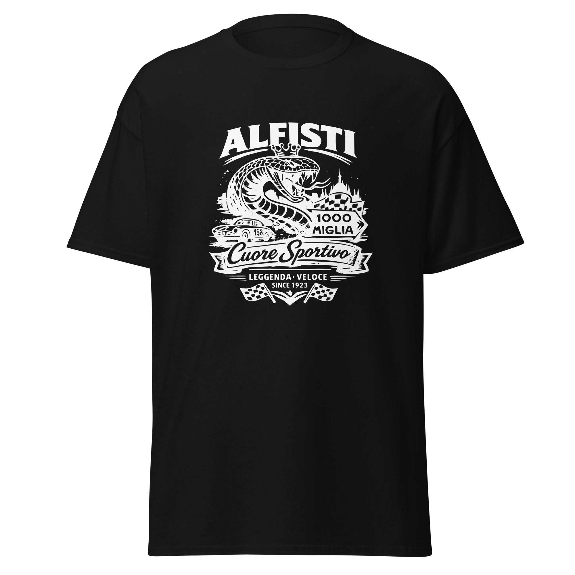 Unisex Alfisti T‑Shirt – Monochrom Italian Style