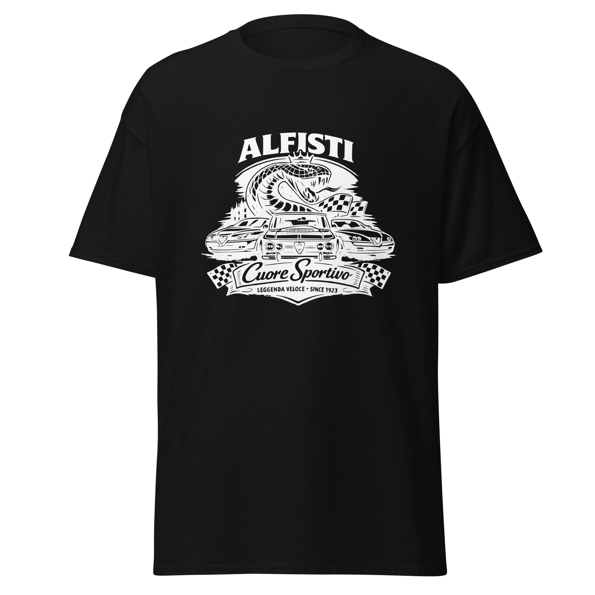 Unisex  Alfisti T‑Shirt „ 1970 Classic“ – Oldtimer Edition