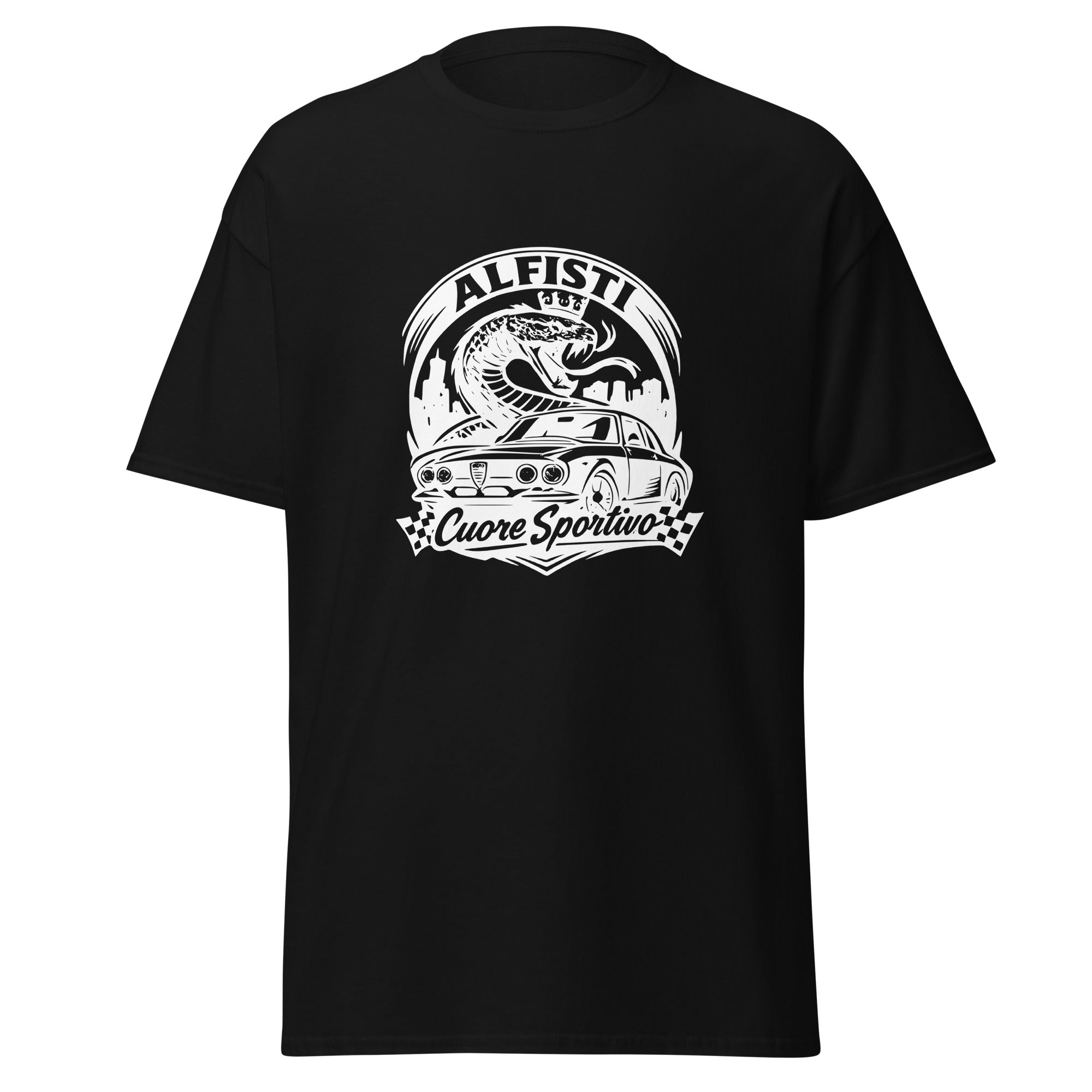 Unisex Alfisti T‑Shirt „Cuore Sportivo “ – Retro Racing Look