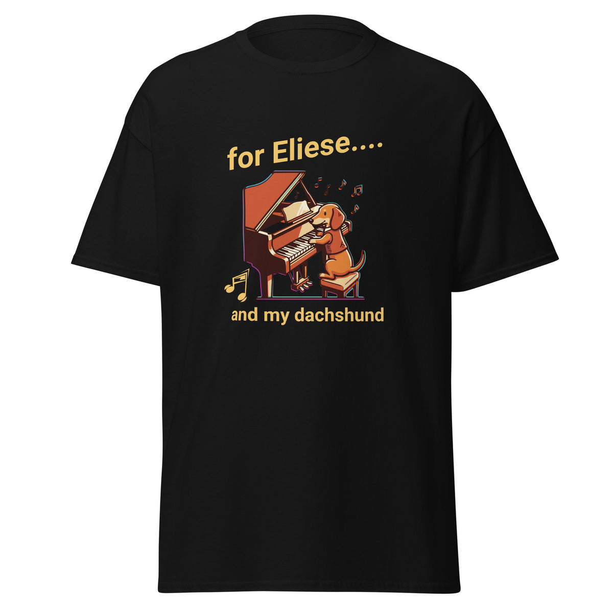 Klassisches Unisex T-Shirt for Elise and my dachshund