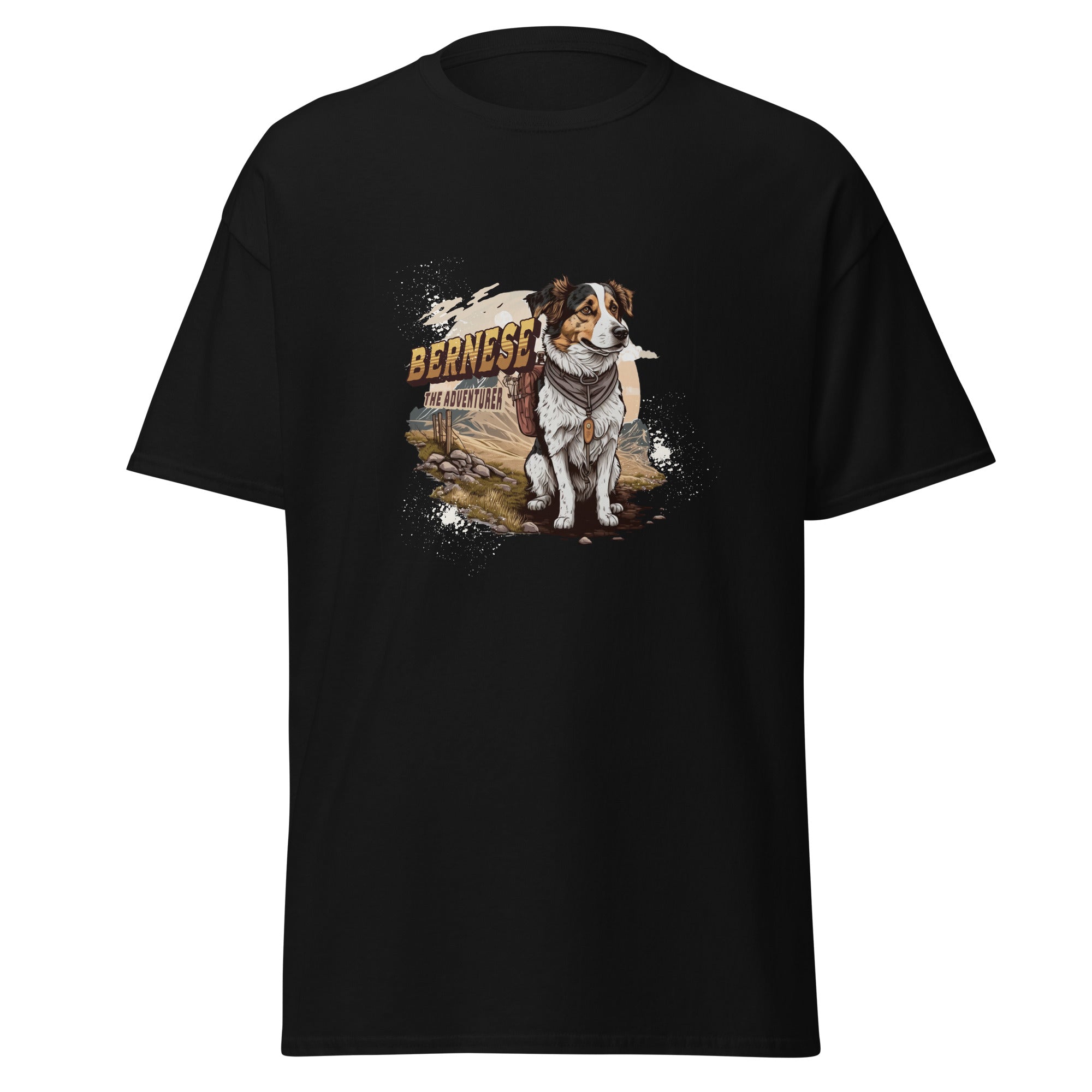 Klassisches Unisex T-Shirt „Bernese the Adventurer"
