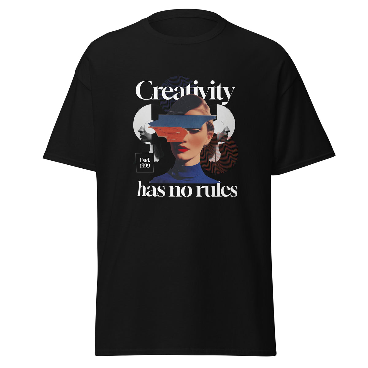 Klassisches Unisex T-Shirt "Creativity has no rules" – Motivations-Shirt für Künstler & Kreative
