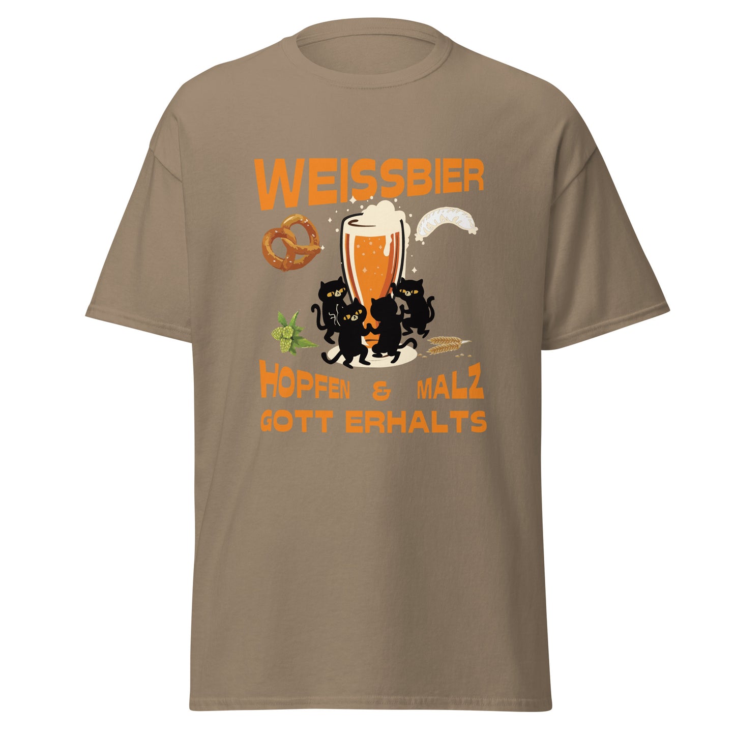 Lustiges T-Shirt mit Weissbierglas und Spruch