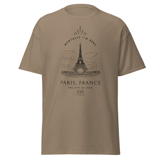 Unisex T-Shirt Paris France The City of Love Eiffelturm T-Shirt – Lustiges Design für Verliebte & Reiselustige