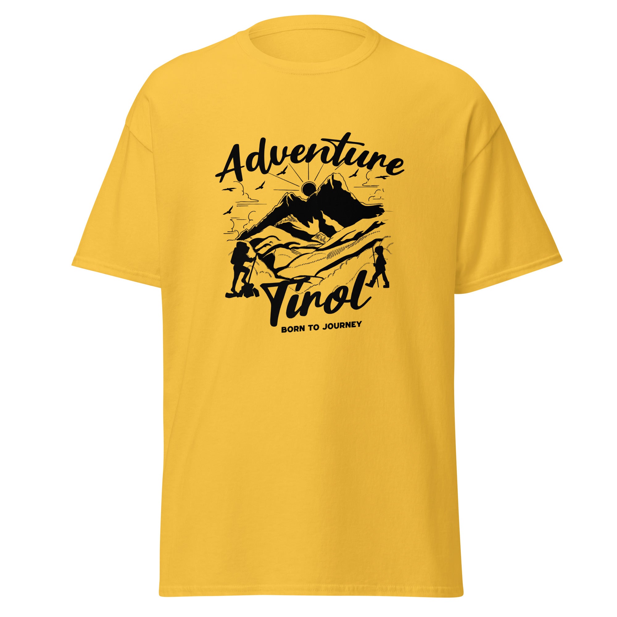 Unisex T-Shirt Adventure Tirol – Born to Journey Wander T-Shirt | Berge & Abenteuer Design