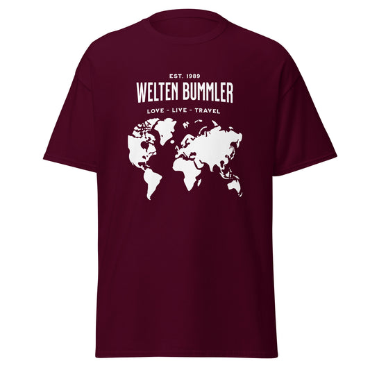 T-Shirt Weltenbummler Love Live Travel