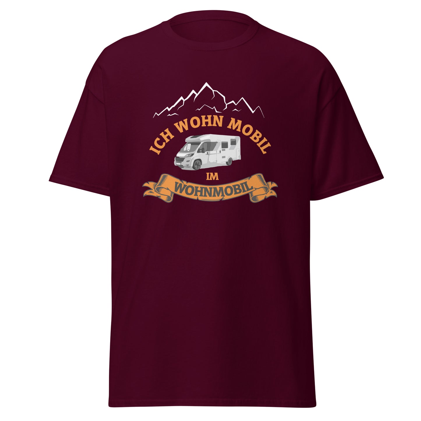 T-Shirt mit Spruch Ich wohn mobil im Wohnmobil