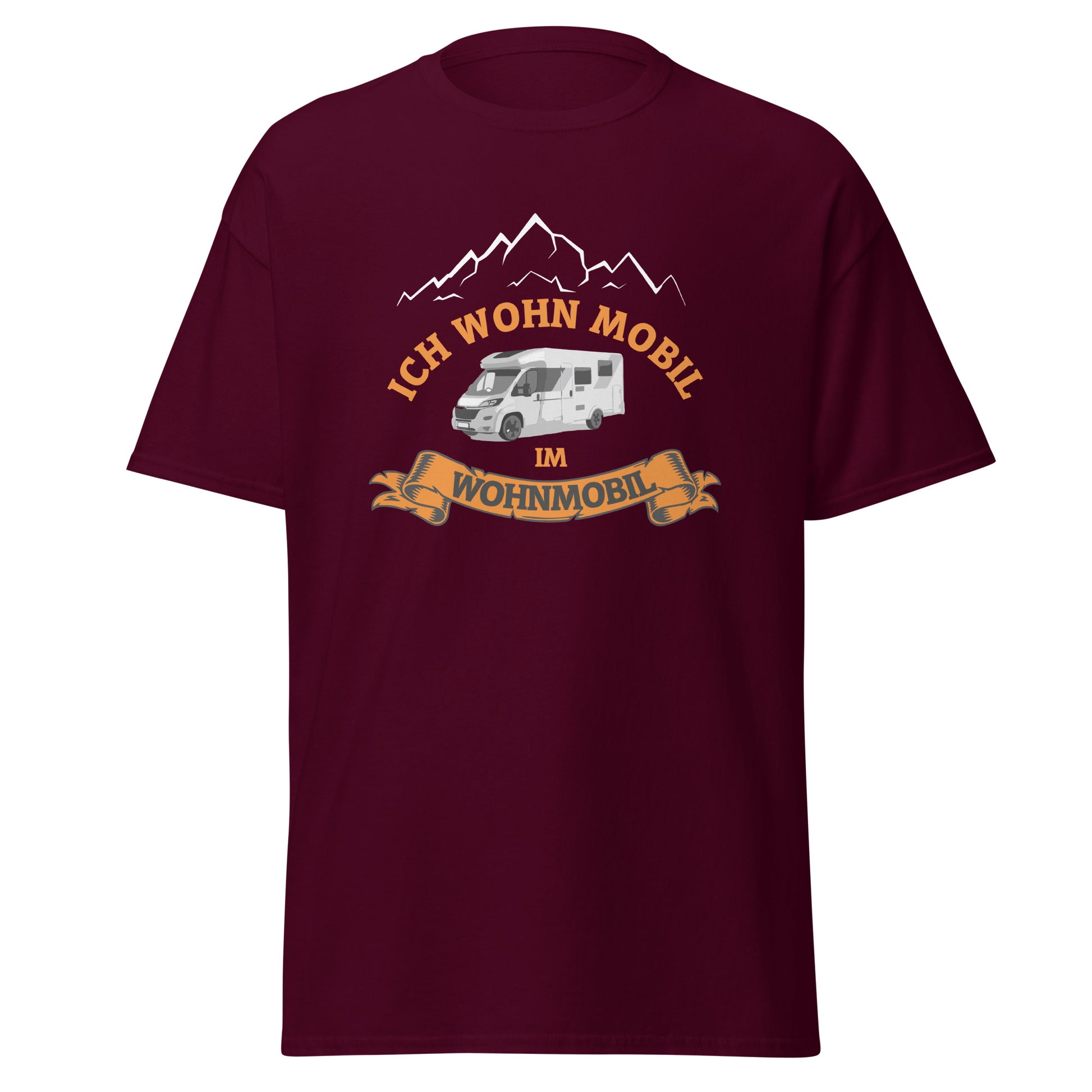 T-Shirt mit Spruch Ich wohn mobil im Wohnmobil