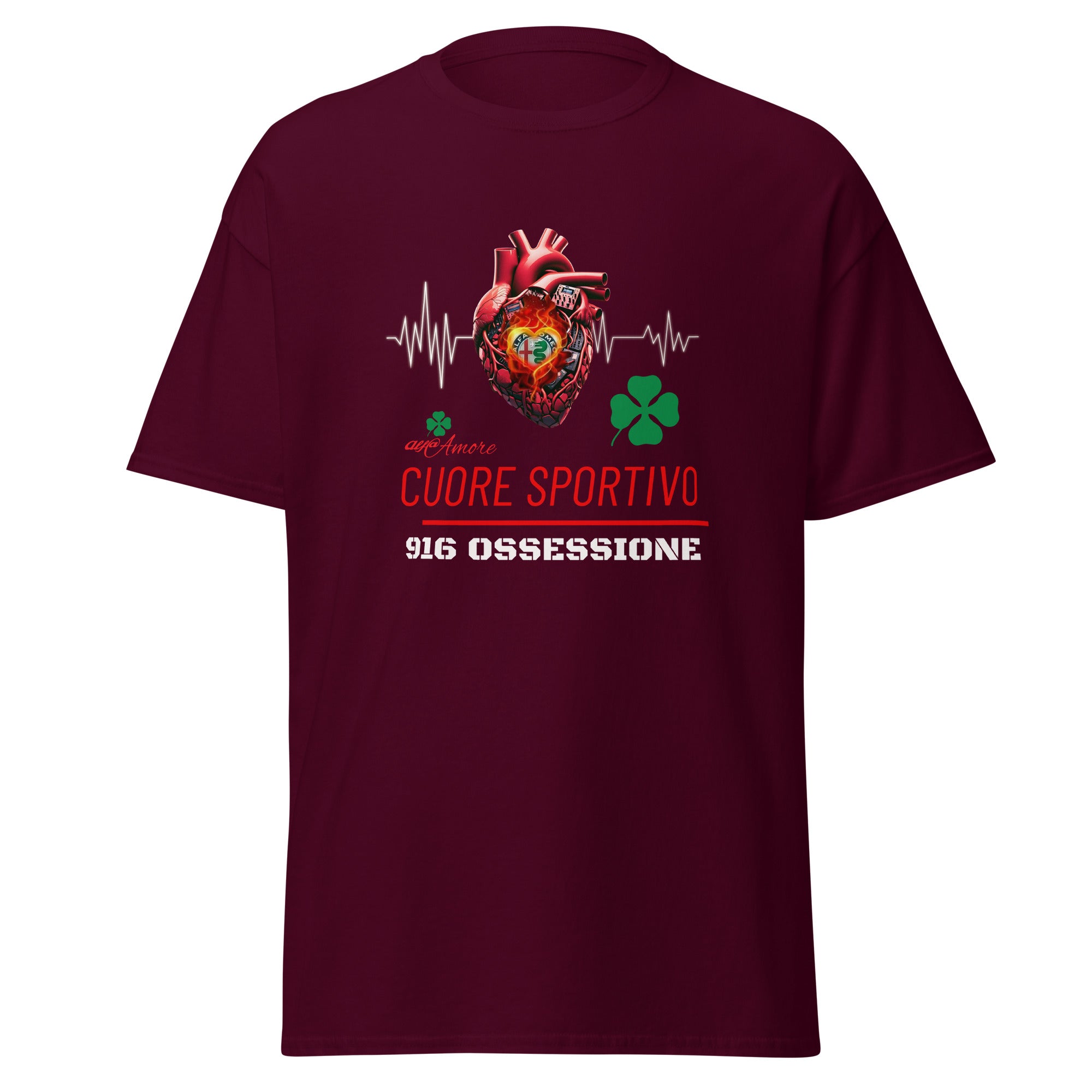 Unisex T-Shirt Cuore Sportivo 916 Ossessione