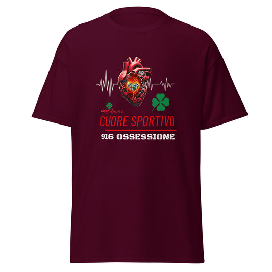 Unisex T-Shirt Cuore Sportivo 916 Ossessione