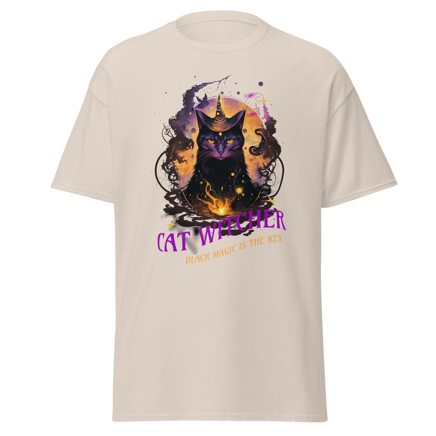 T-Shirt Cat Witcher black Magic is the Key