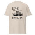 Love City Lights Hamburg Unisex -T-Shirt – Stylisches Skyline Design für Hamburg-Fans