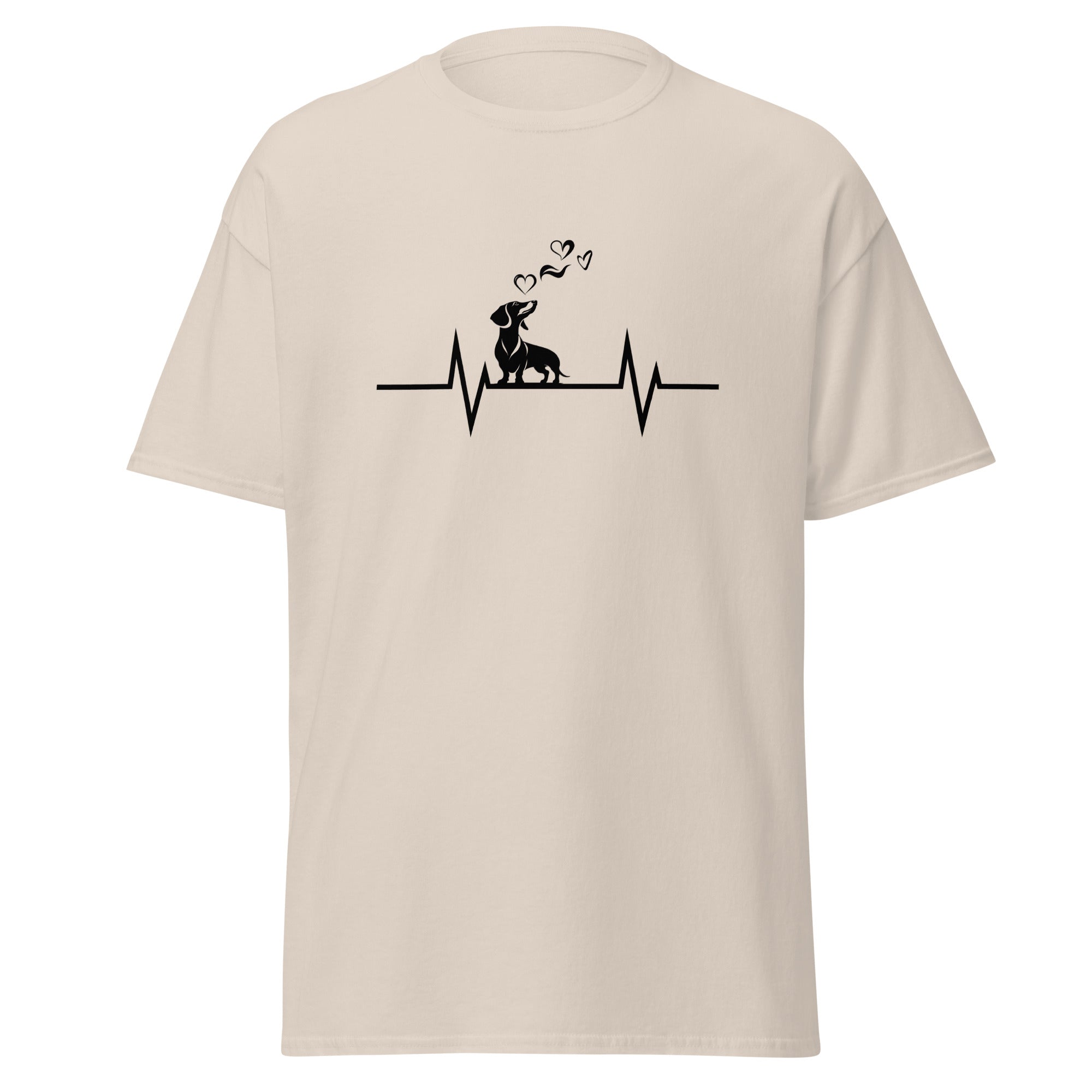 Unisex T-Shirt Dackel Herzschlag