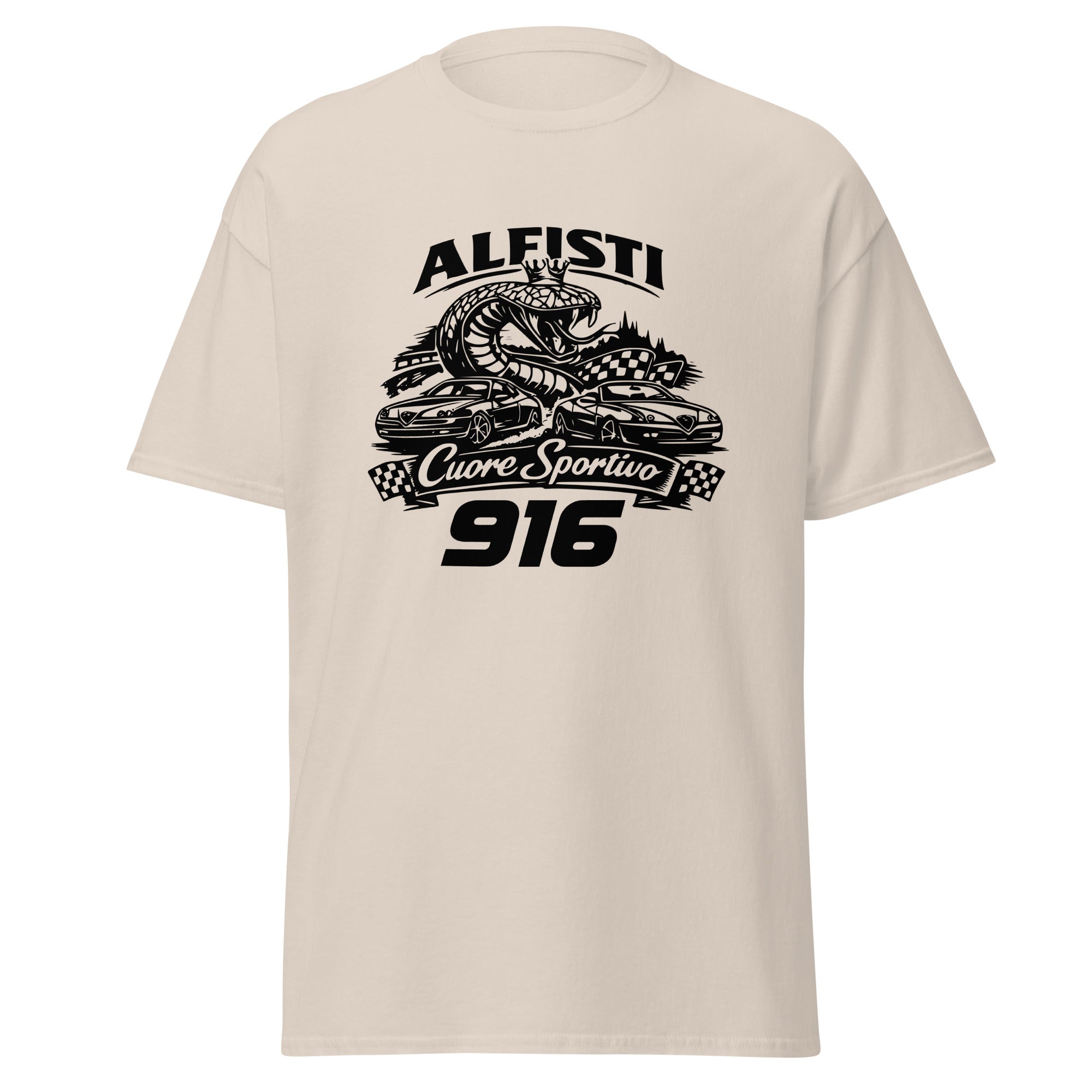 Unisex Alfisti T‑Shirt „916 GTV & Spider“ – Modern Classic Performance