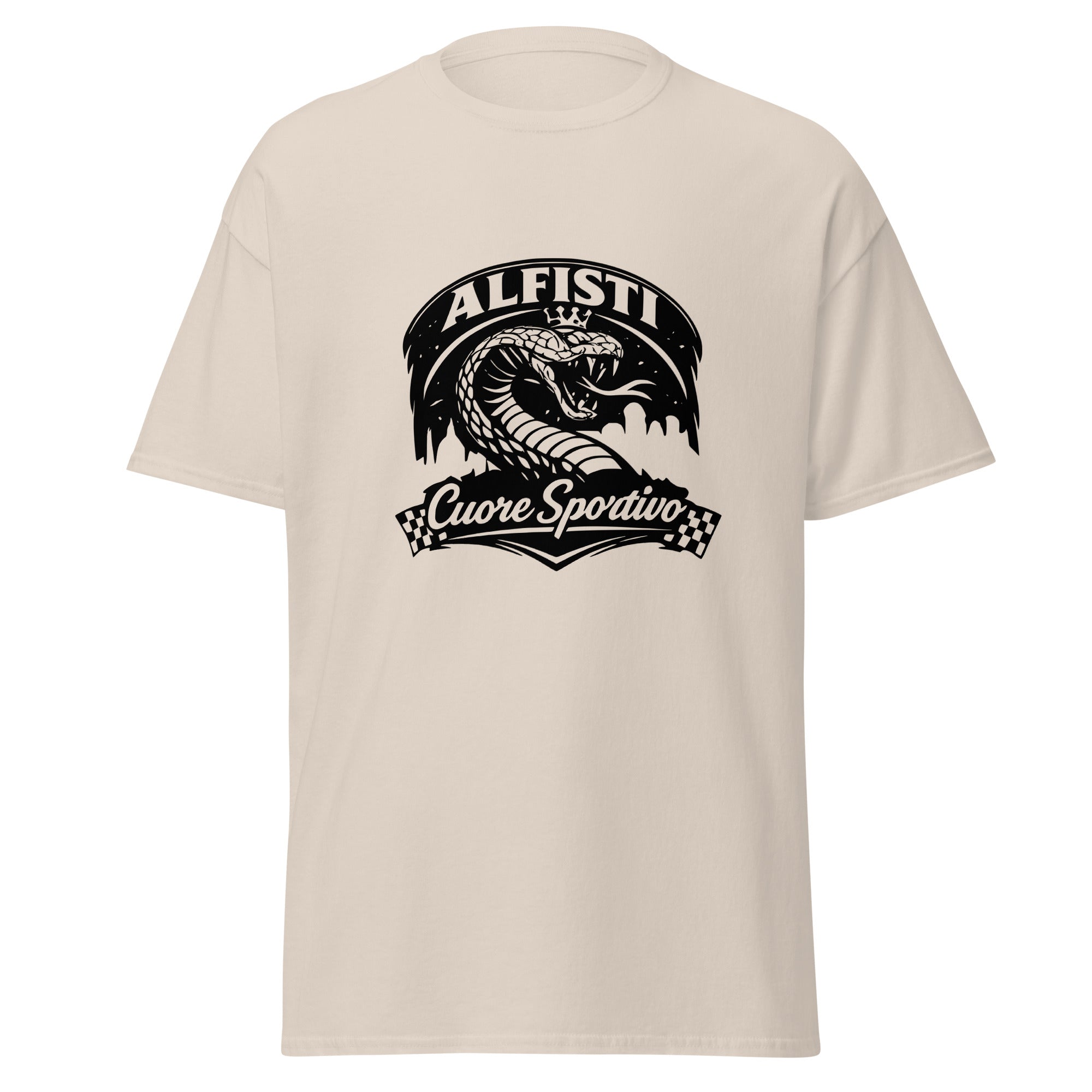Unisex Alfisti T‑Shirt „Cuore Sportivo Biscione“ – Racing Heritage Design