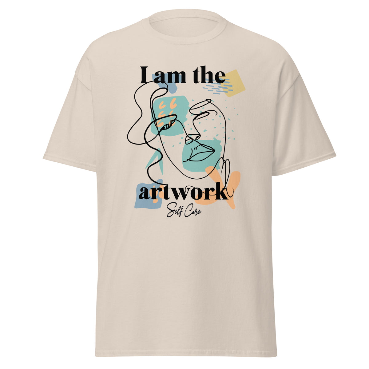 Klassisches Unisex Künstler-T-Shirt "I am the artwork" – Statement-Shirt für kreative Köpfe