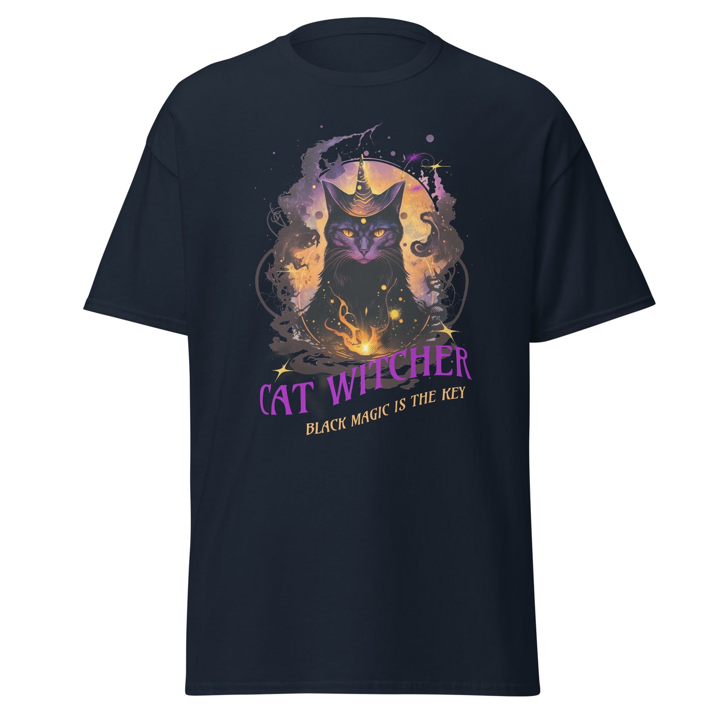 T-Shirt Cat Witcher black Magic is the Key