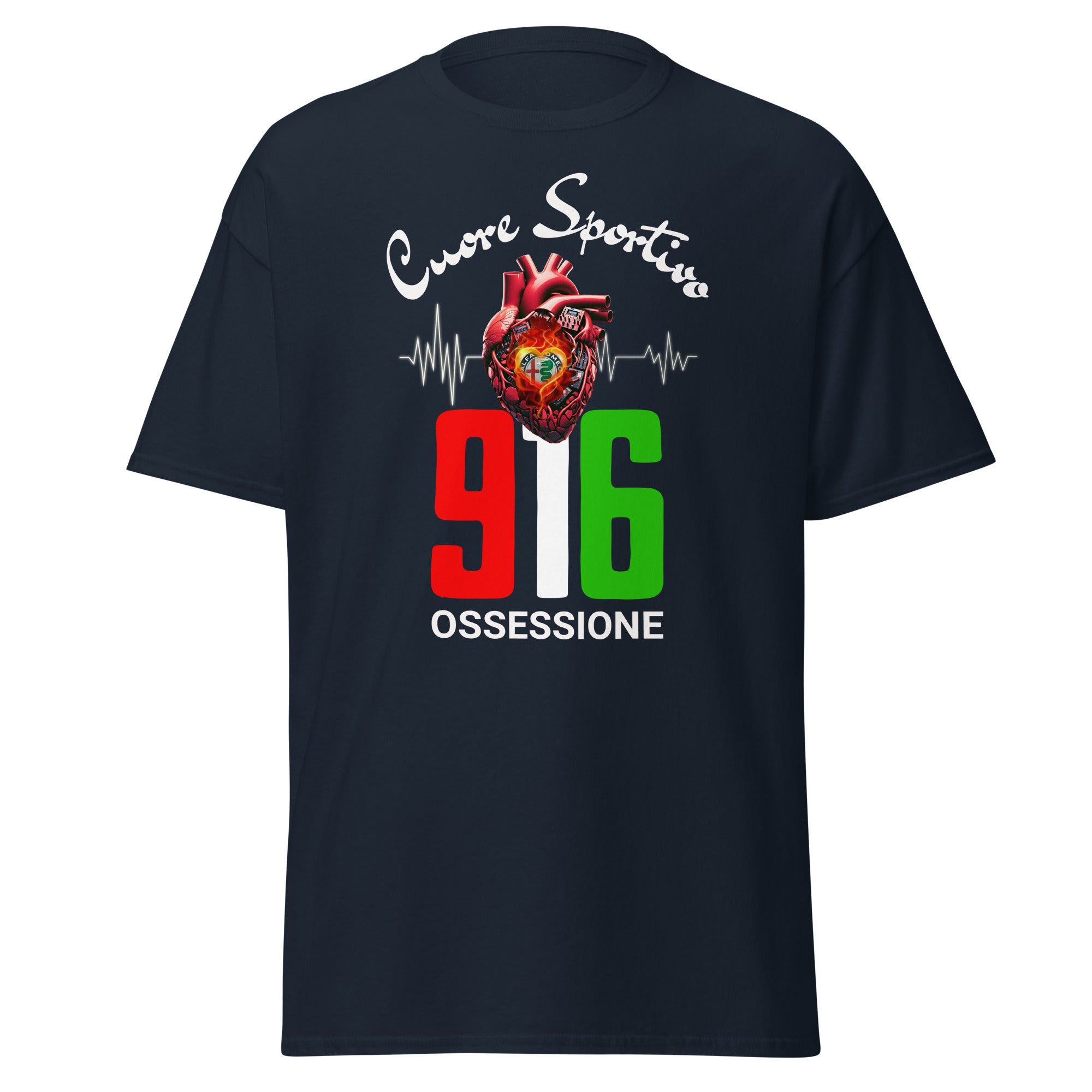 Unisex T-Shirt "Cuore Sportivo" (Das sportliche Herz)