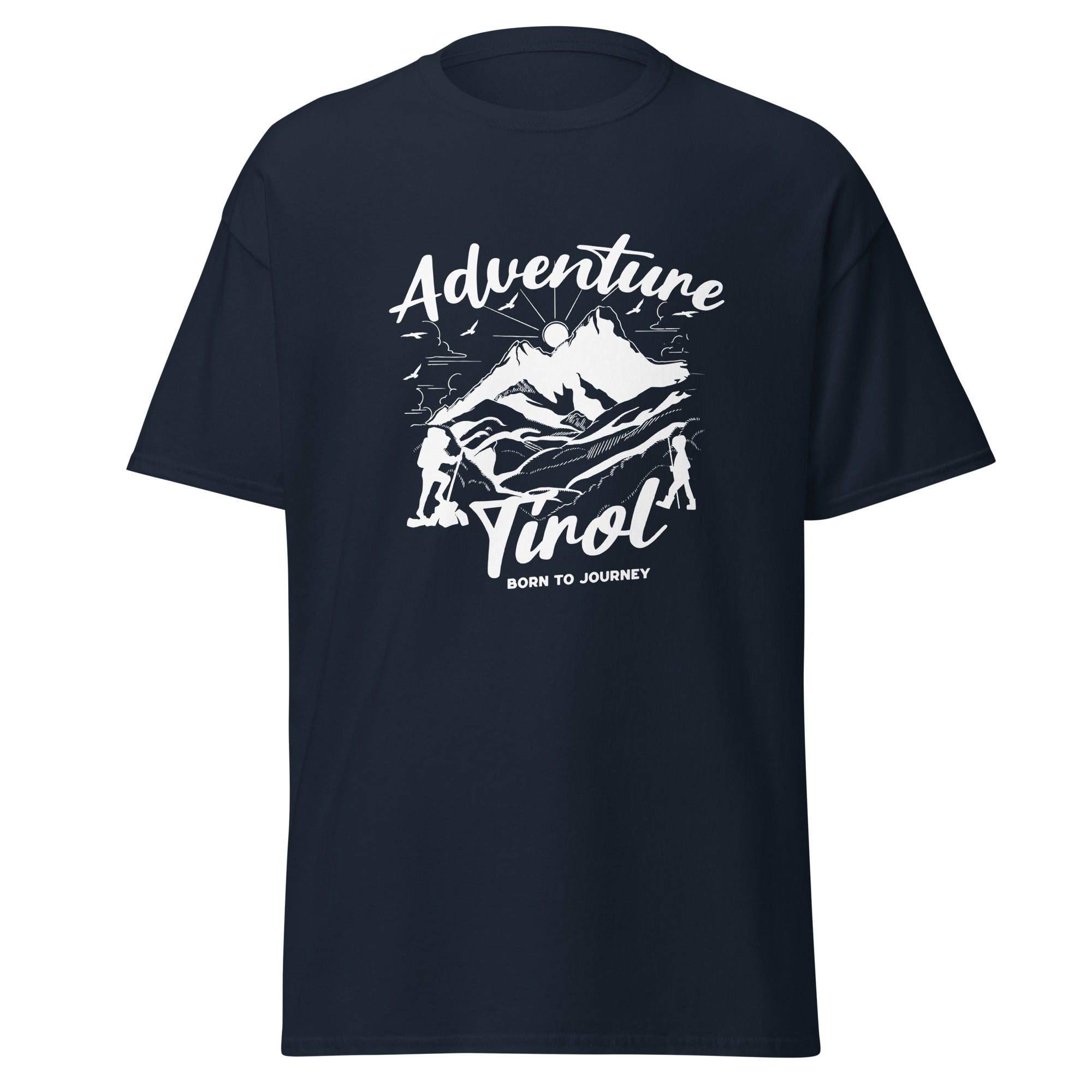 Unisex T-Shirt Adventure Tirol – Born to Journey Wander T-Shirt | Berge & Abenteuer Design