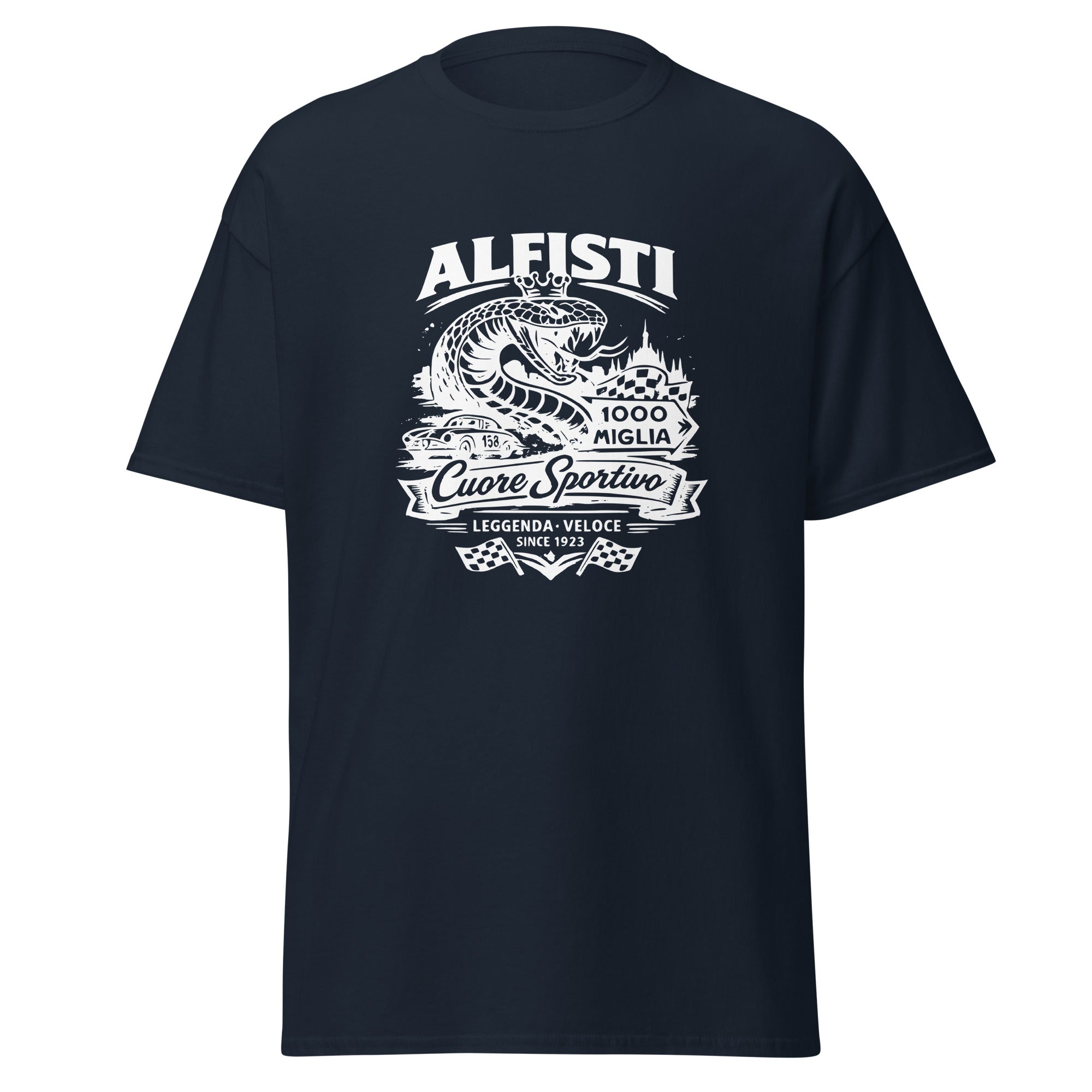 Unisex Alfisti T‑Shirt – Monochrom Italian Style