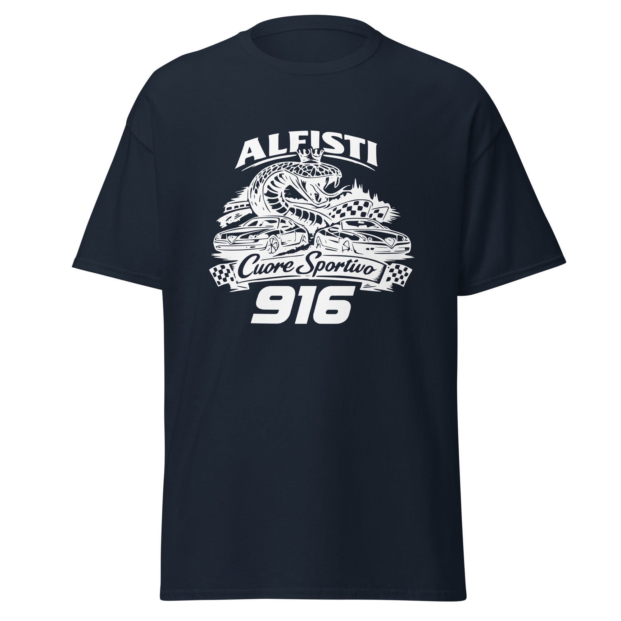 Unisex Alfisti T‑Shirt „916 GTV & Spider“ – Modern Classic Performance