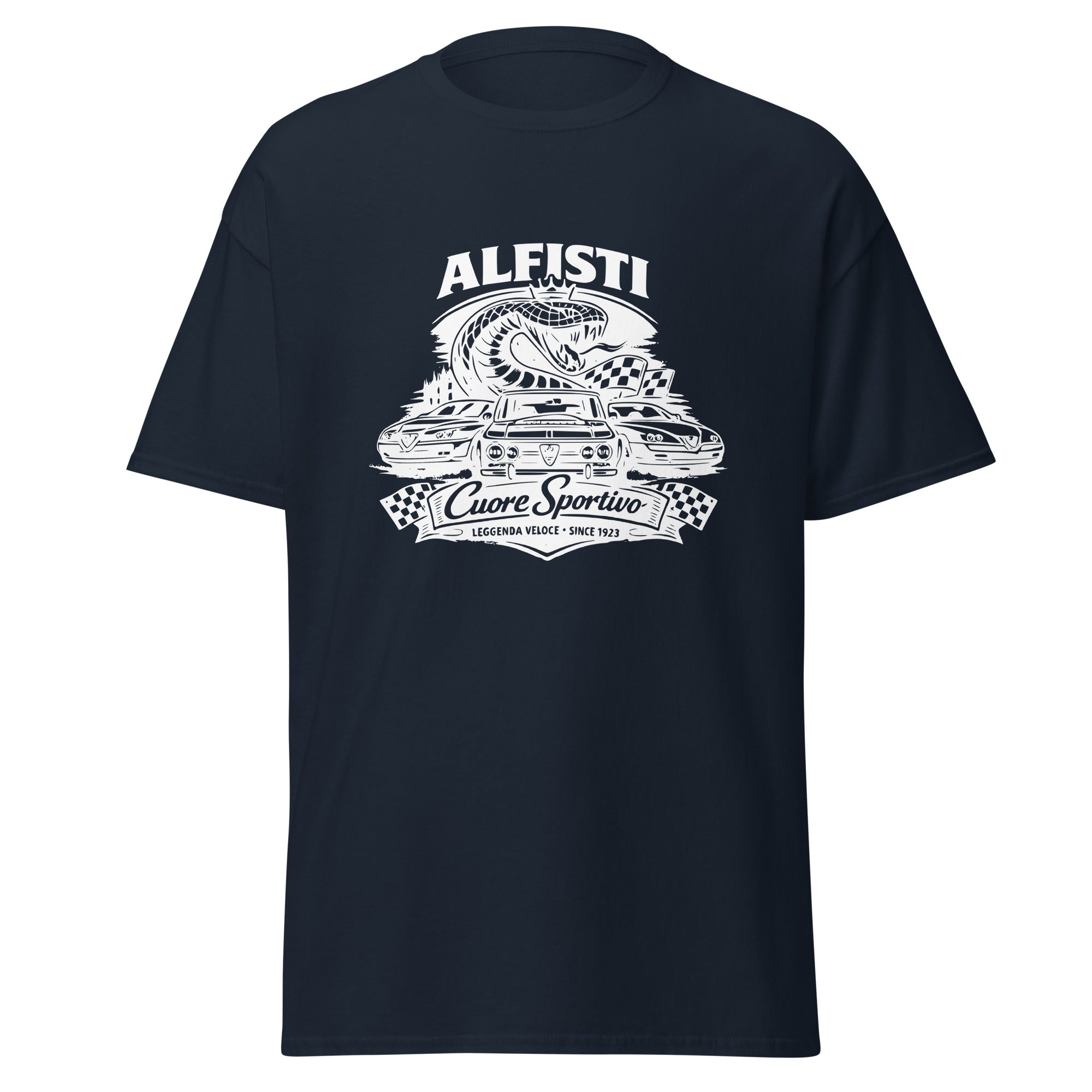 Unisex  Alfisti T‑Shirt „ 1970 Classic“ – Oldtimer Edition