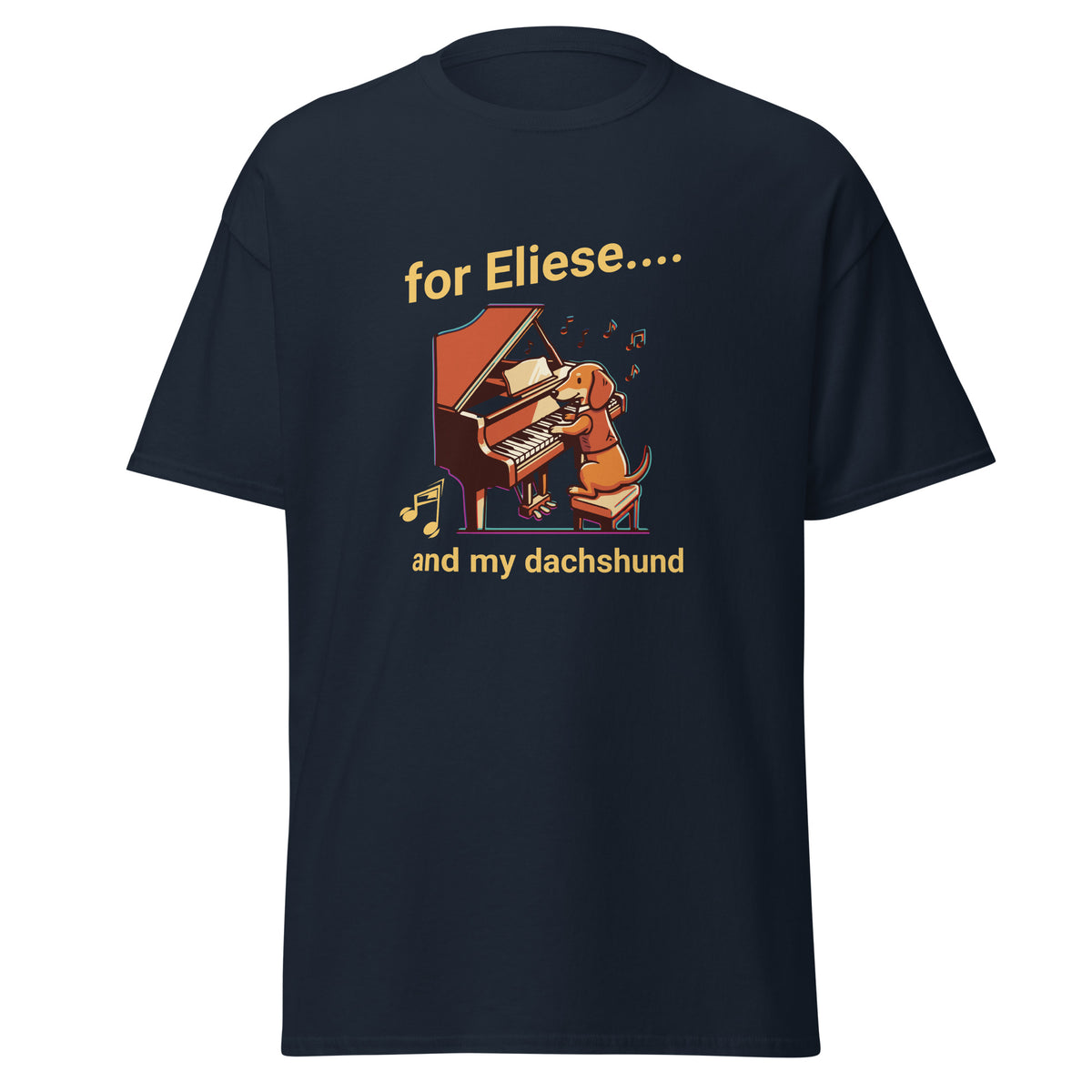 Klassisches Unisex T-Shirt for Elise and my dachshund