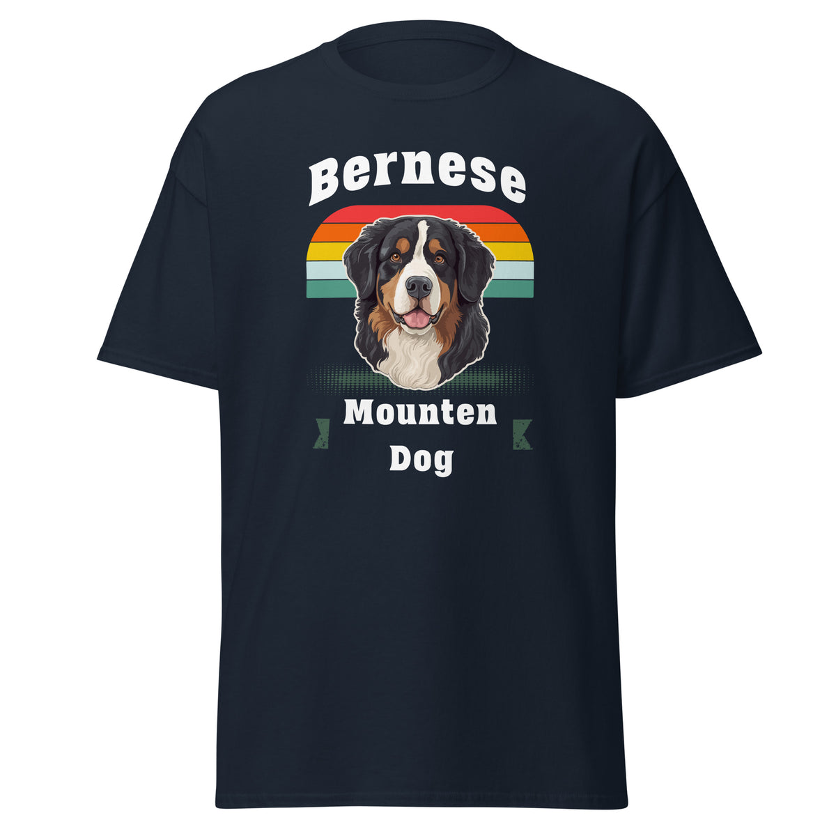 Klassisches Unisex T-Shirt „Bernese Mountain Dog – Big, Loyal, Irresistible"