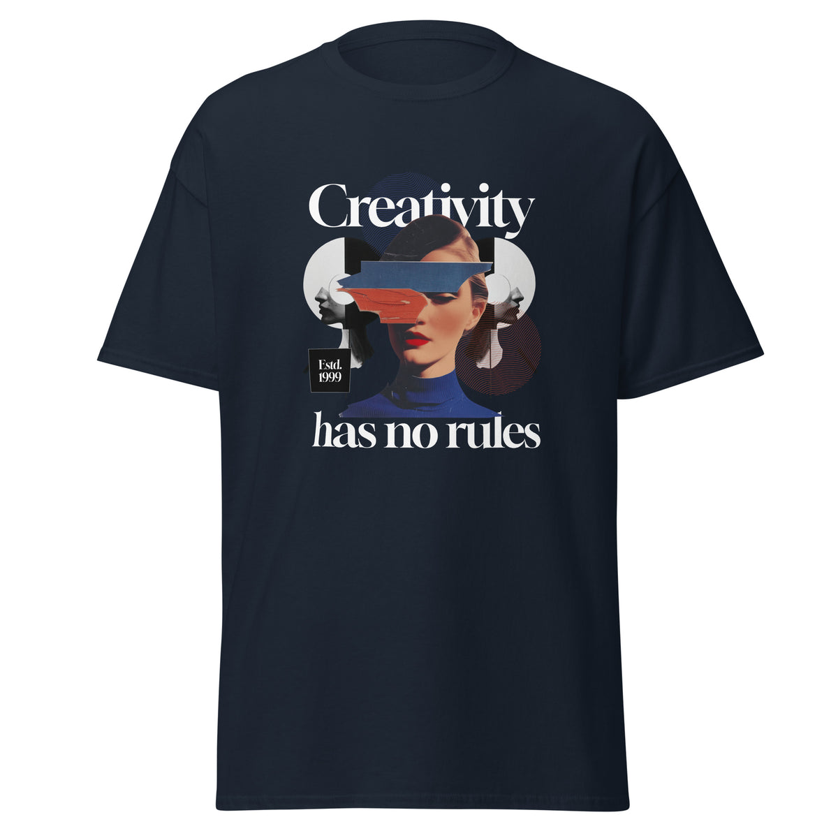 Klassisches Unisex T-Shirt "Creativity has no rules" – Motivations-Shirt für Künstler & Kreative