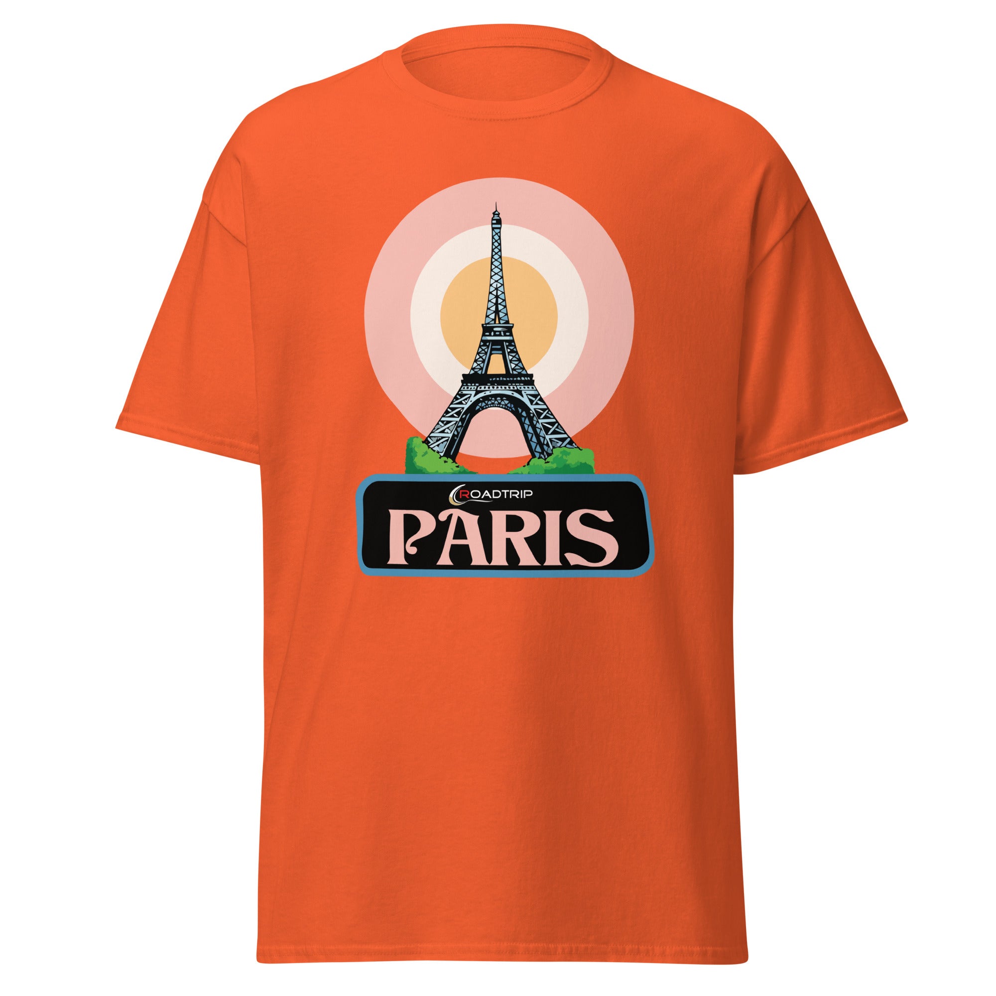 T-Shirt  orange Roadtrip Paris
