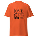Unisex T-Shirt Pisa „Love City Lights“ – Stylisches Design mit dem Schiefen Turm & Skyline Entdecke das Pisa T-Shirt mit der Silhouette des Schiefen Turms. „Love City Lights Pisa“ – stylisch, hochwertig & bequem. Jetzt online bei funnydesigns.de bestellen!