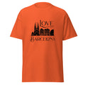 Unisex T-Shirt Barcelona „Love City Lights“ – Stylische Skyline Silhouette der Mittelmeermetropole Das stylische Barcelona T-Shirt mit Skyline Silhouette. „Love City Lights Barcelona“ – perfekt für Spanien-Fans & Urlauber. Jetzt bei funnydesigns.de bestellen!