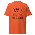 Unisex T-Shirt Dackel Gassi gehen T-Shirt – Lustiges Geschenk für Dackelbesitzer & Hundepapas
