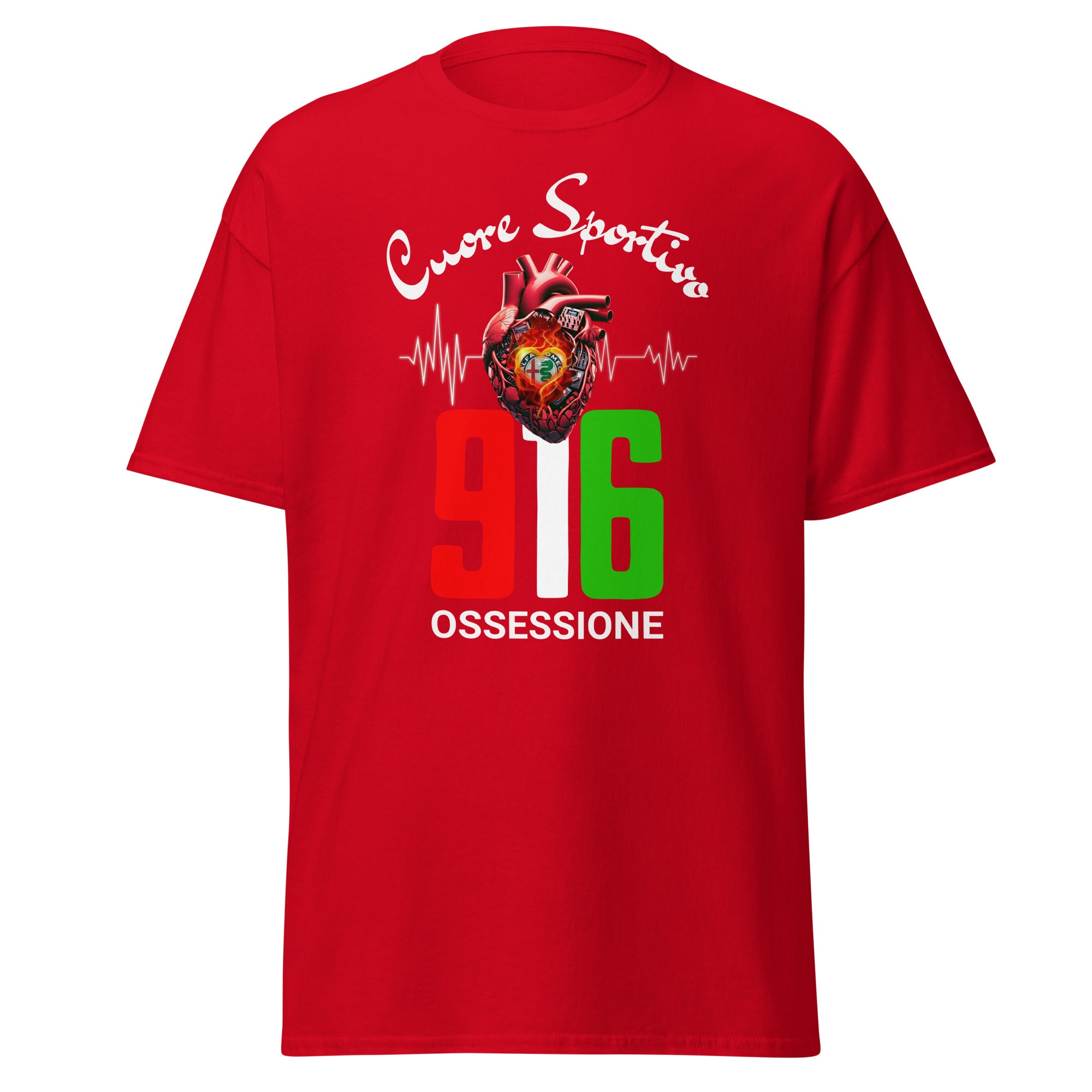 Unisex T-Shirt "Cuore Sportivo" (Das sportliche Herz)