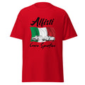 Alfisti T-Shirt mit Alfa Romeo Giulia 105, Spider 916 &amp; italienischer Flagge. Cuore Sportivo Motiv für echte Alfa-Fans.