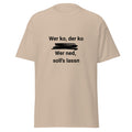 Unisex T-Shirt Wer ko, der ko – Wer ned, soll’s lassn! – Lustiges Mundart Geschenk