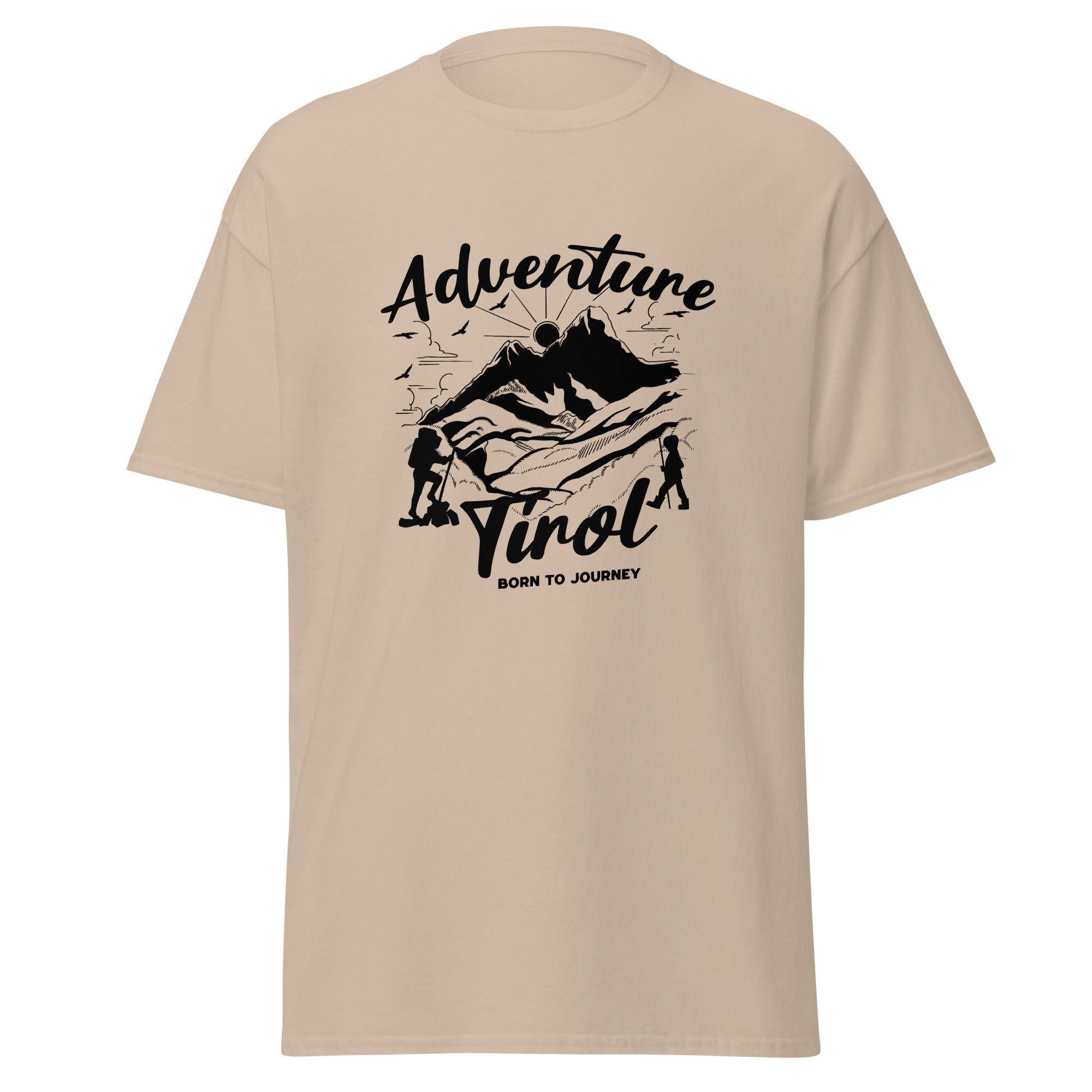 Unisex T-Shirt Adventure Tirol – Born to Journey Wander T-Shirt | Berge & Abenteuer Design