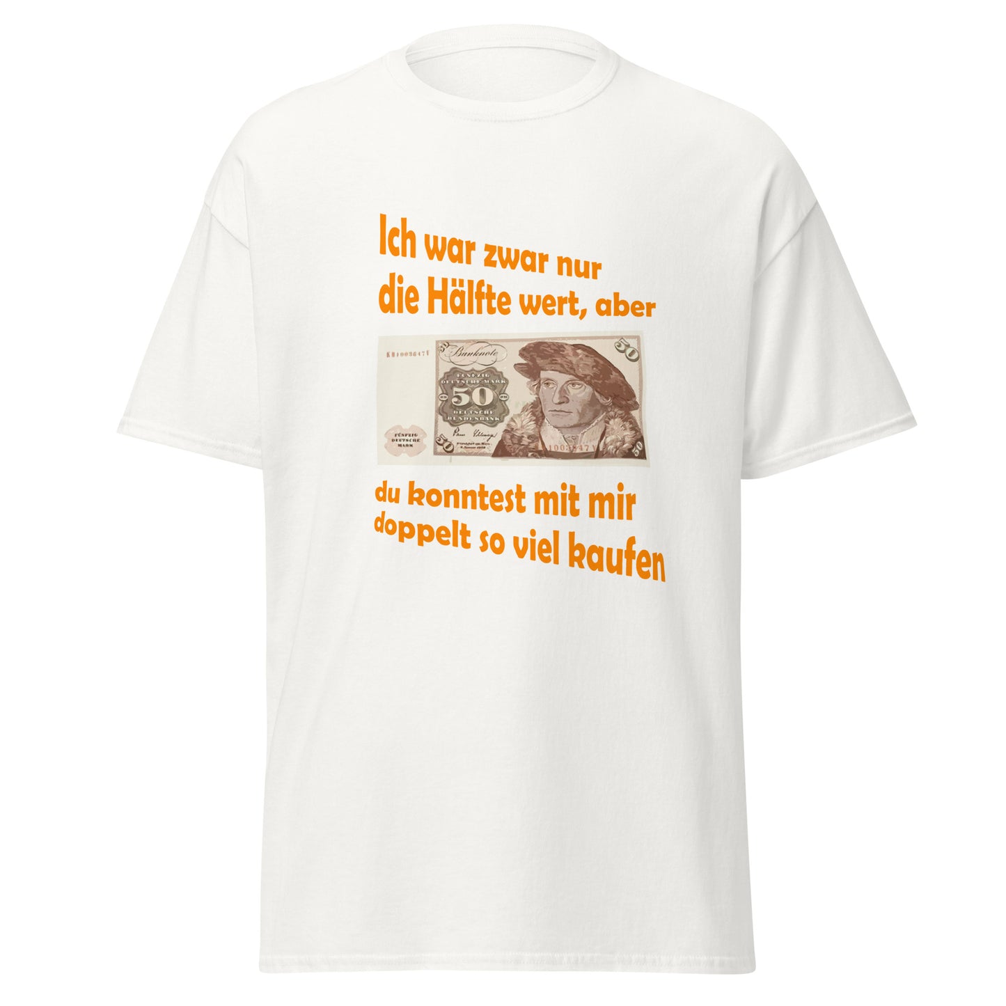 Shirt mit 50 DM Schein