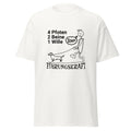 Unisex T-Shirt Dackel Gassi gehen T-Shirt – Lustiges Geschenk für Dackelbesitzer & Hundepapas