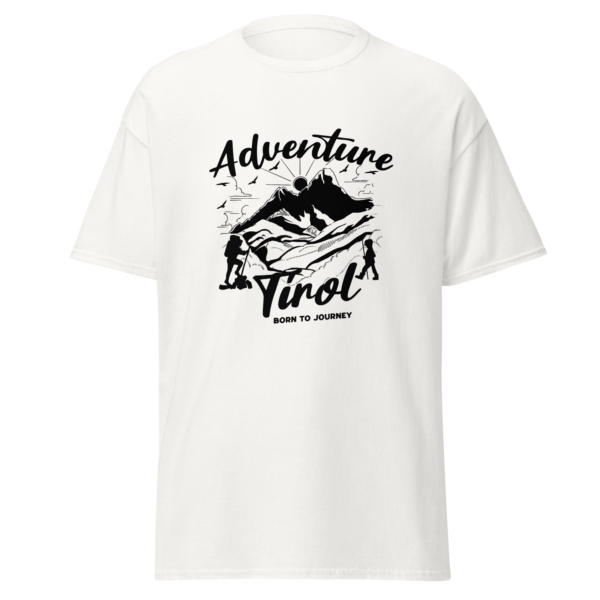 Unisex T-Shirt Adventure Tirol – Born to Journey Wander T-Shirt | Berge & Abenteuer Design