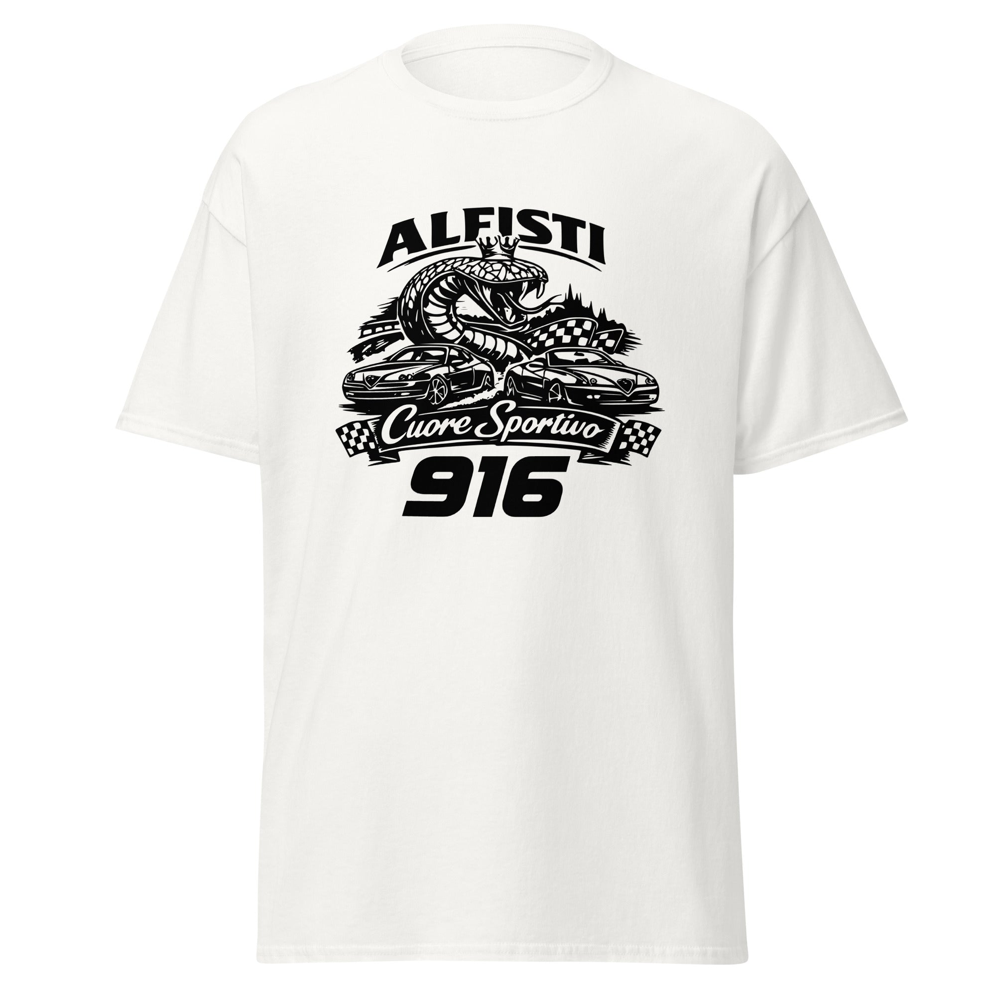 Unisex Alfisti T‑Shirt „916 GTV & Spider“ – Modern Classic Performance