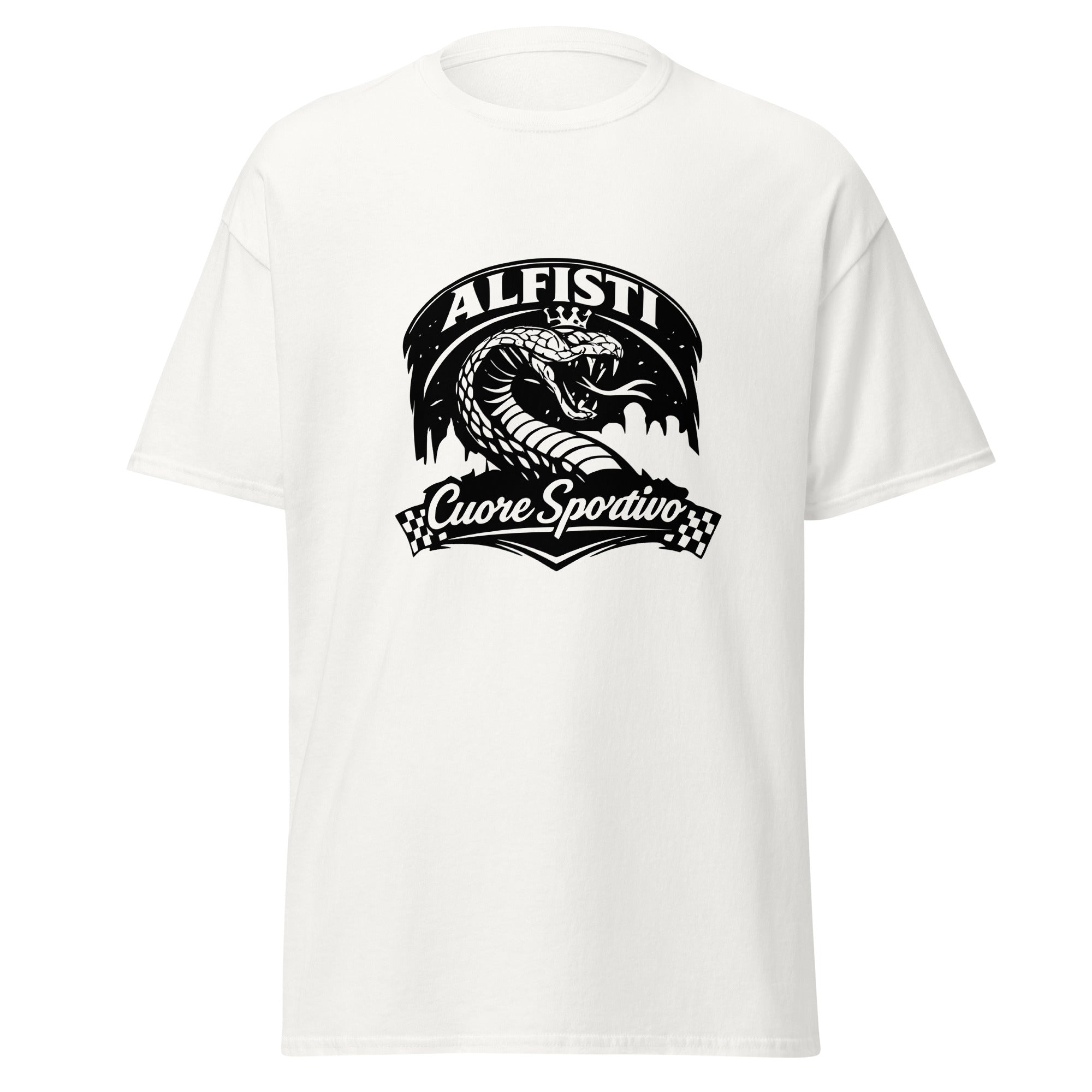 Unisex Alfisti T‑Shirt „Cuore Sportivo Biscione“ – Racing Heritage Design