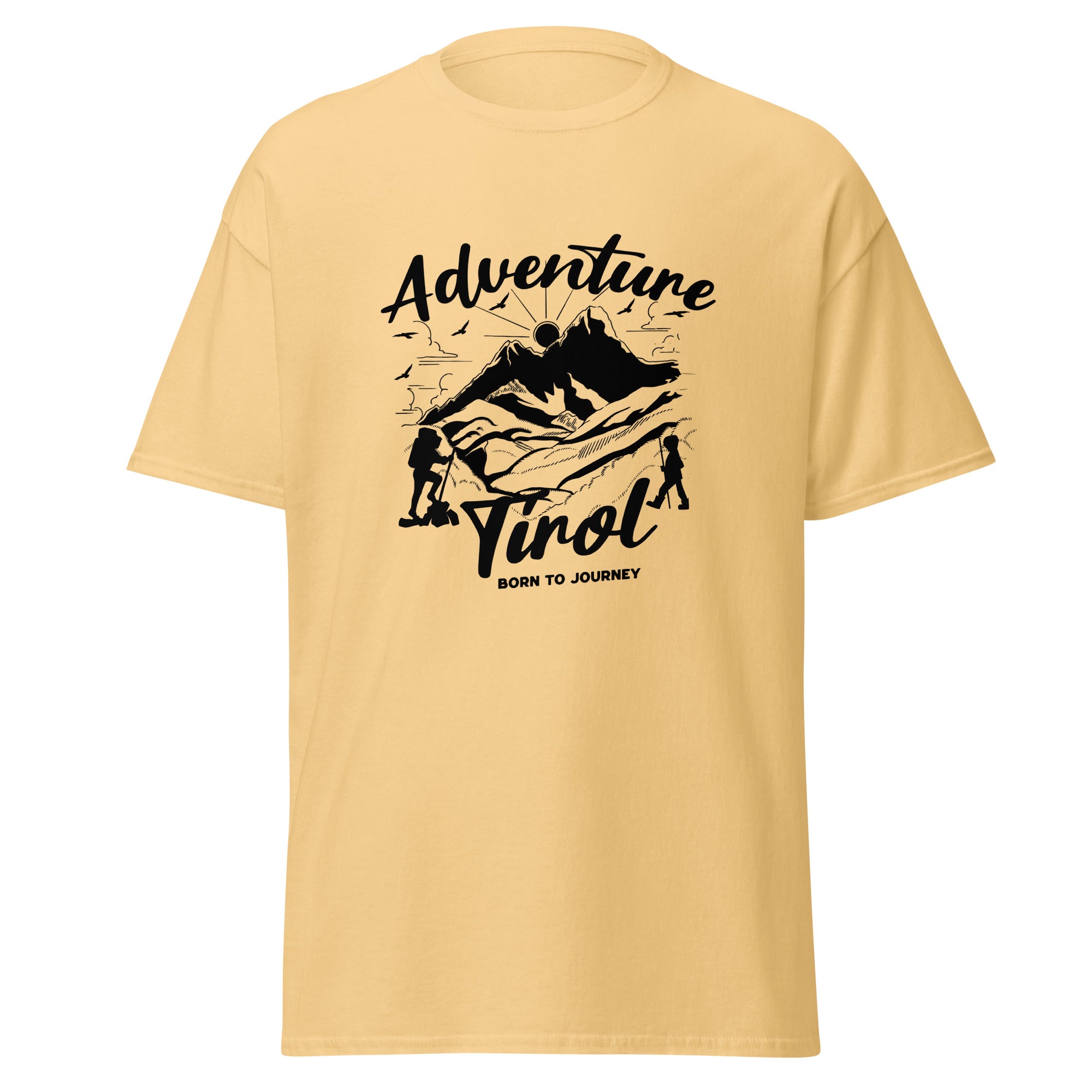 Unisex T-Shirt Adventure Tirol – Born to Journey Wander T-Shirt | Berge & Abenteuer Design