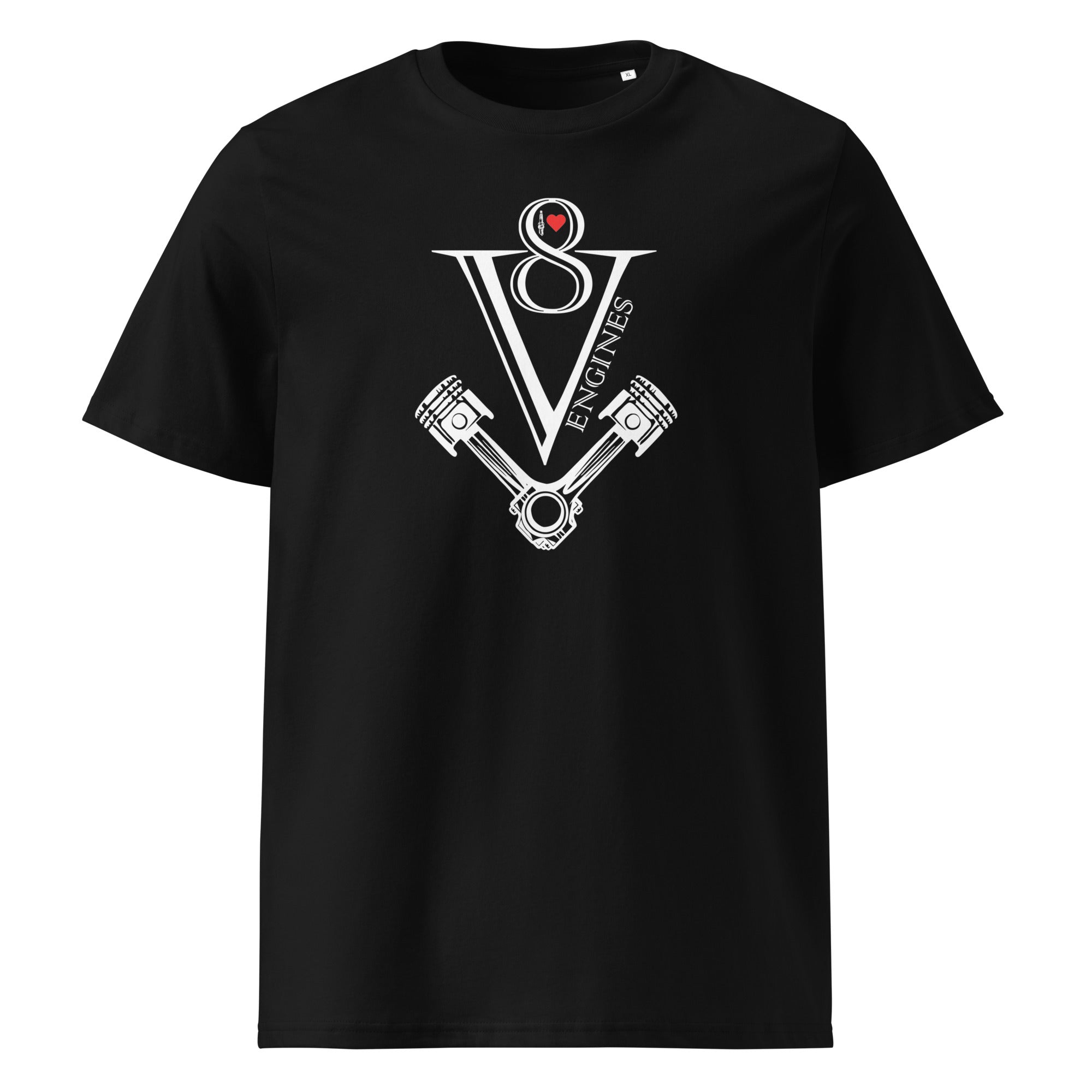 T-Shirt schwarz mit V8 Engines Design
